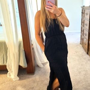 J.Crew Black Linen summer dress sz XXS